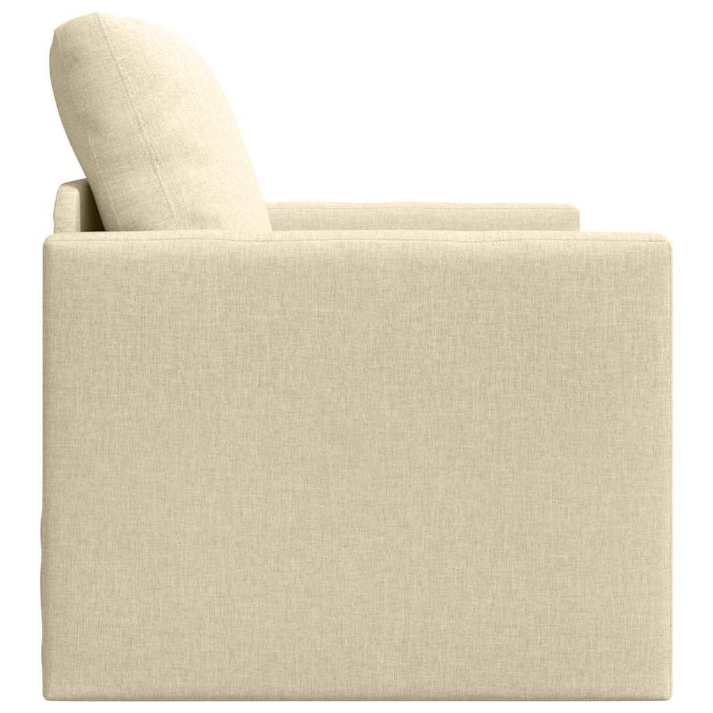 Canapé-Lit Crème 74 x 77 x 81 cm Velours - XIOS