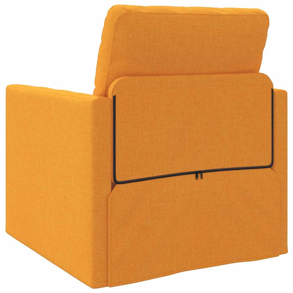 Canapé-lit avec coussin Jaune foncé 74 x 77 x 81 cm tissu - XIOS