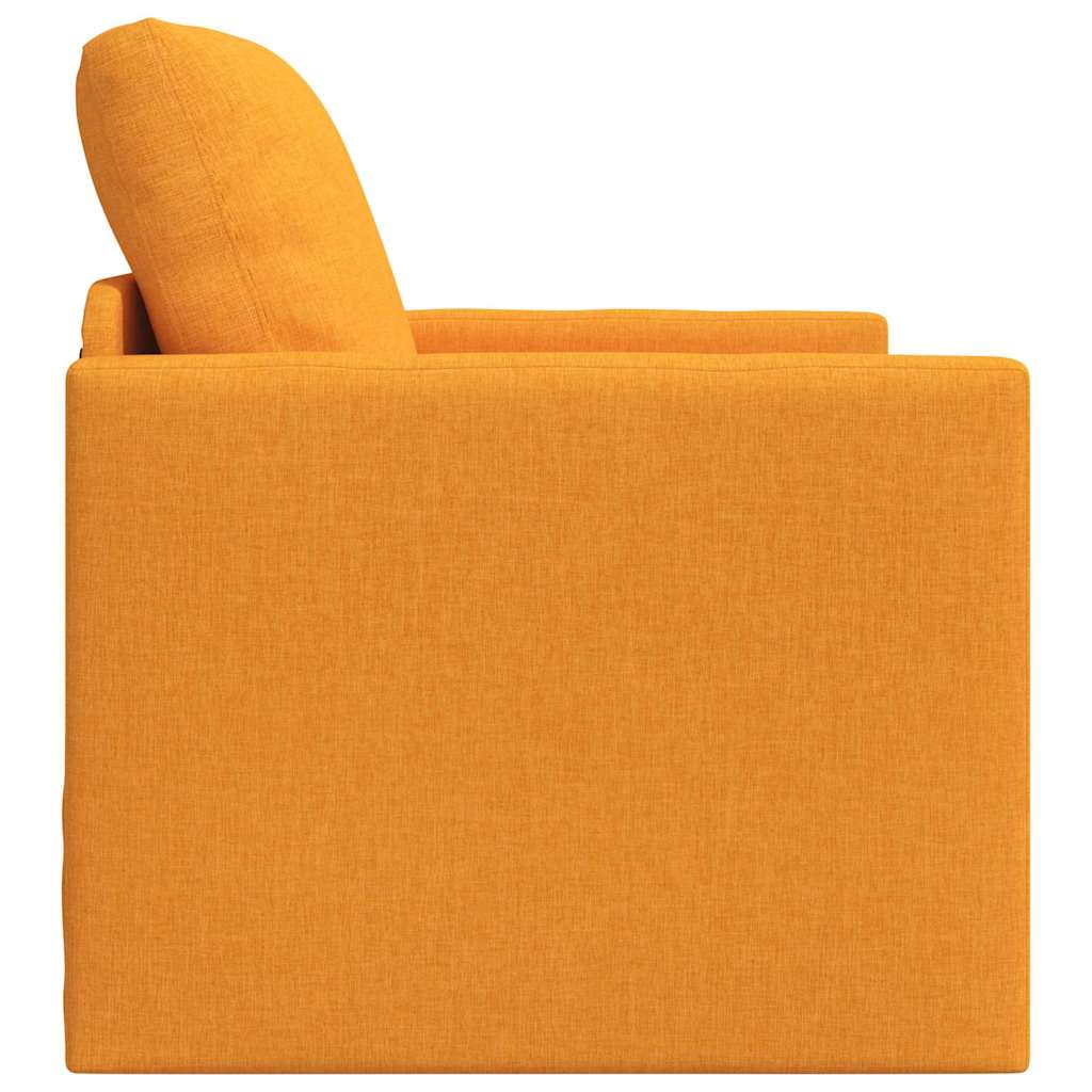 Canapé-lit avec coussin Jaune foncé 74 x 77 x 81 cm tissu - XIOS