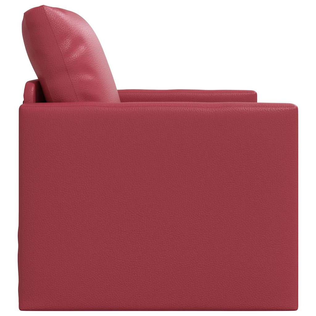 Sofa Lit de Sol Rouge bordeaux 74 x 77 x 81 cm Faux cuir - XIOS