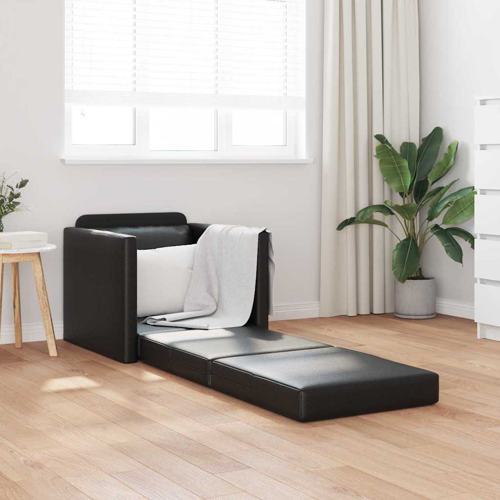 Canapé-Lit 60cm Noir Simili cuir - XIOS