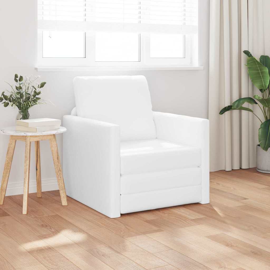 Canapé-Lit 60cm Blanc Simili cuir - XIOS