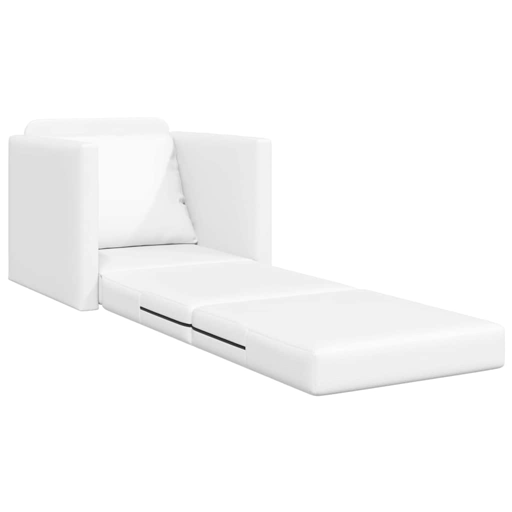 Sofa Lit de Sol avec coussin Blanc 74 x 77 x 81 cm Faux cuir - XIOS