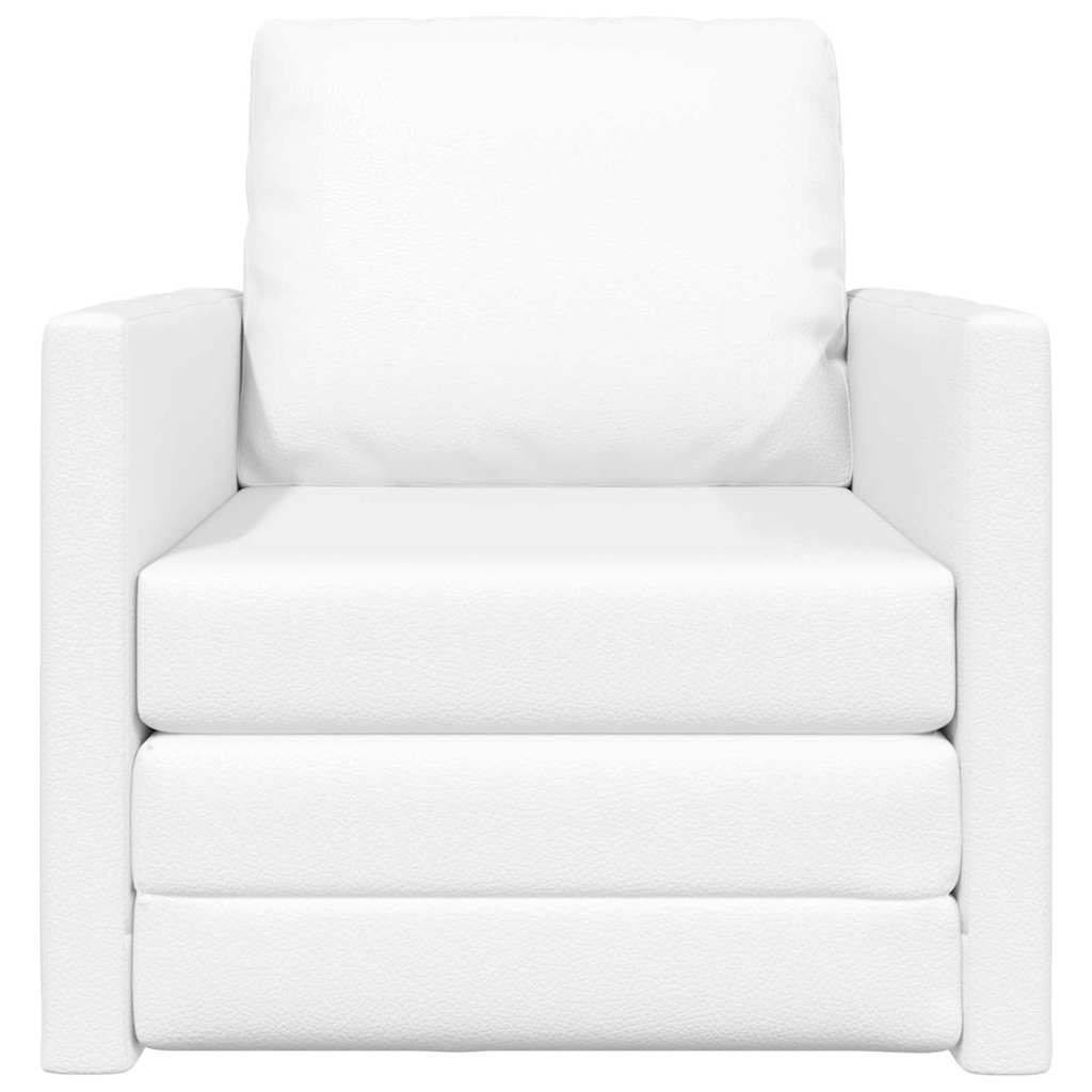 Sofa Lit de Sol avec coussin Blanc 74 x 77 x 81 cm Faux cuir - XIOS