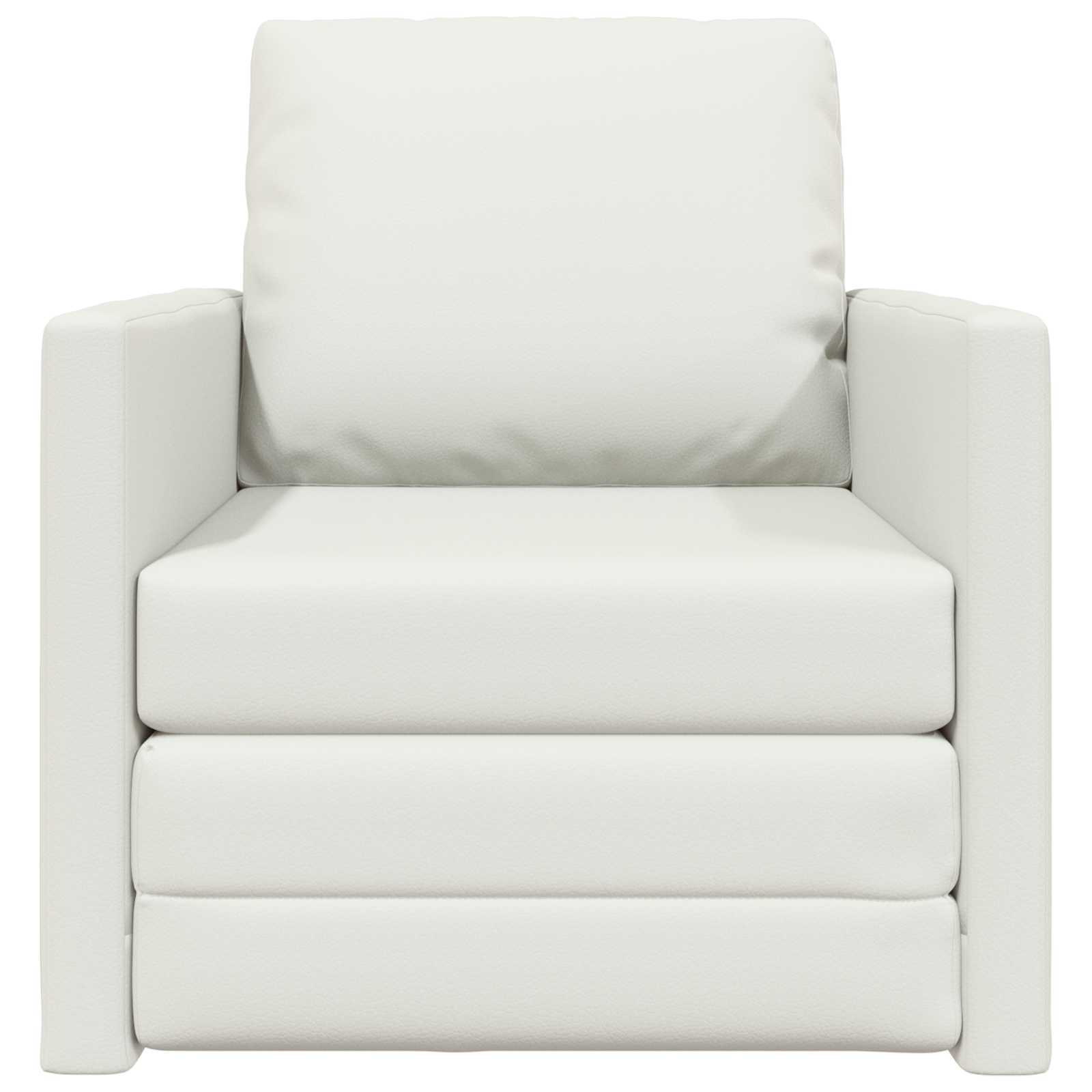 Canapé-Lit Blanc 74 x 77 x 81 cm Simili cuir