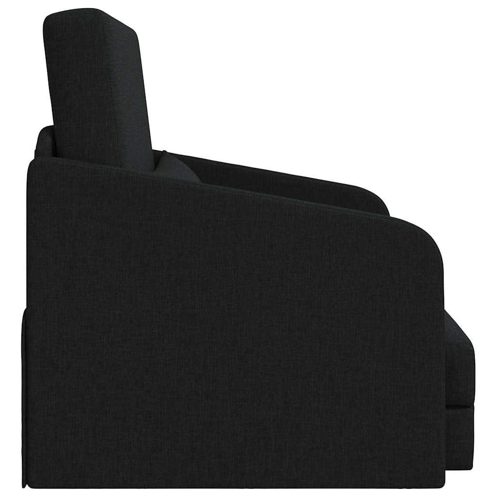 Canapé-Lit Noir 65 x 80 x 83 cm tissu - XIOS