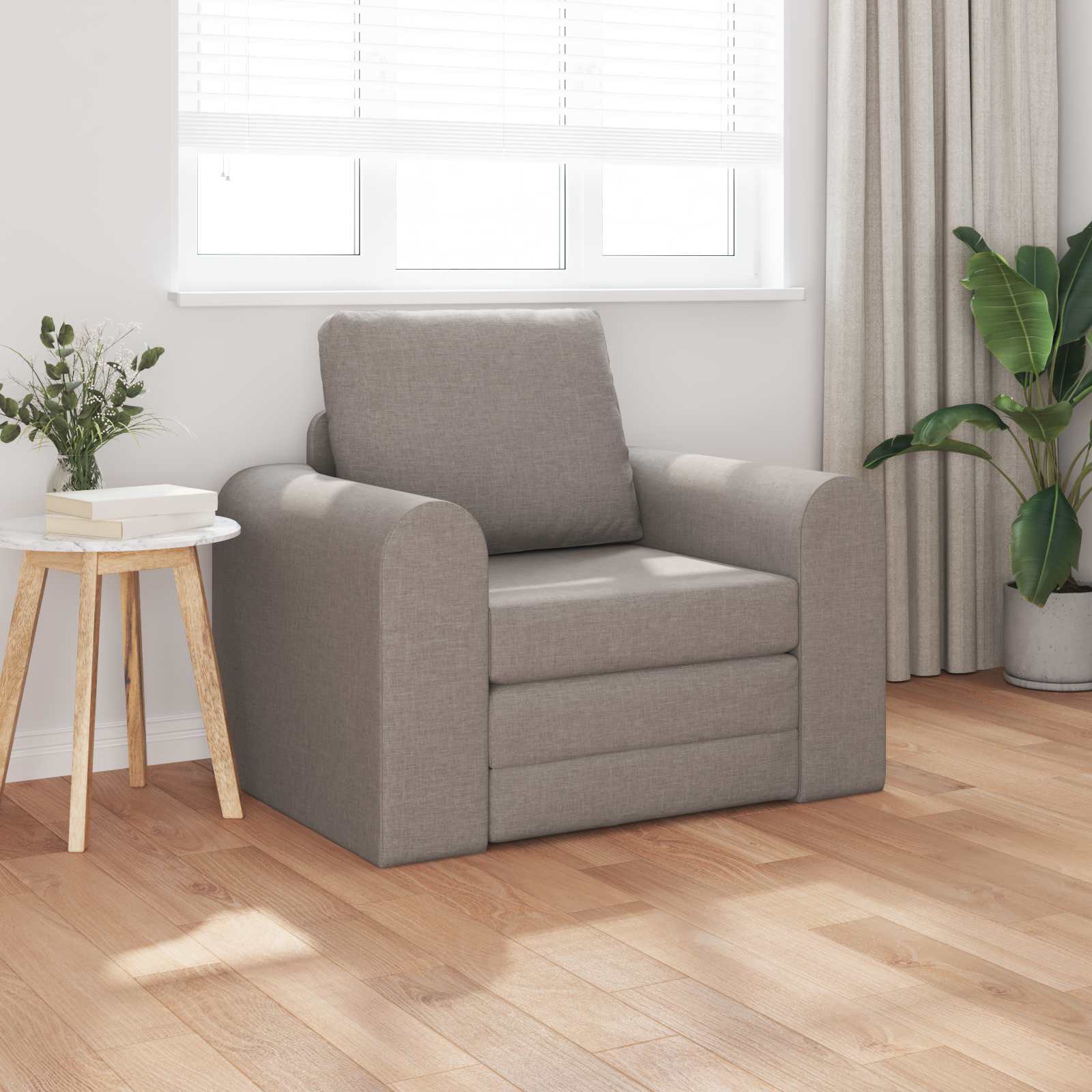 Canapé-Lit Taupe 98 x 71 x 83 cm tissu - XIOS
