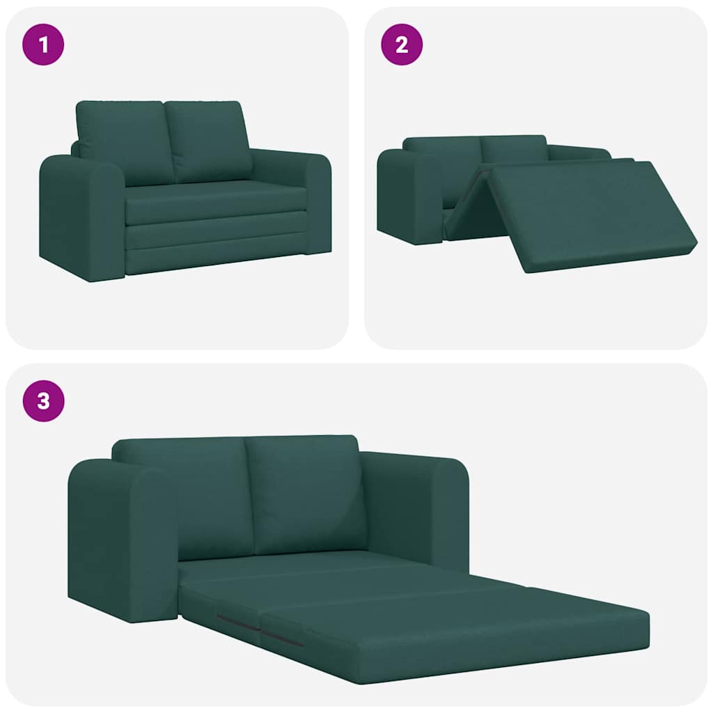 Canapé-Lit 60cm Vert foncé tissu - XIOS