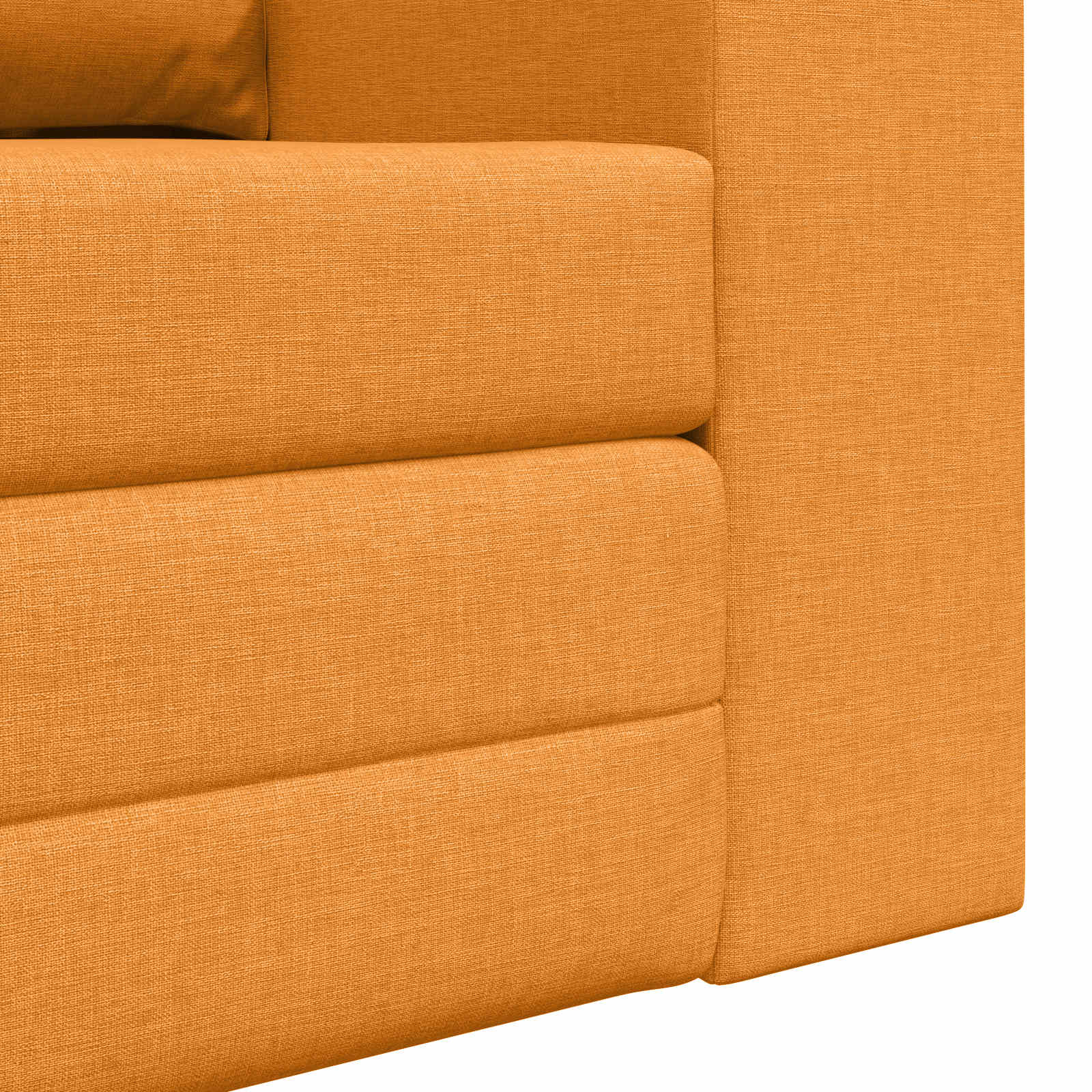 Canapé-Lit Jaune foncé 148 x 71 x 83 cm tissu
