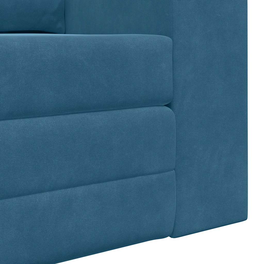 Canapé-Lit 60cm Bleu Velours - XIOS
