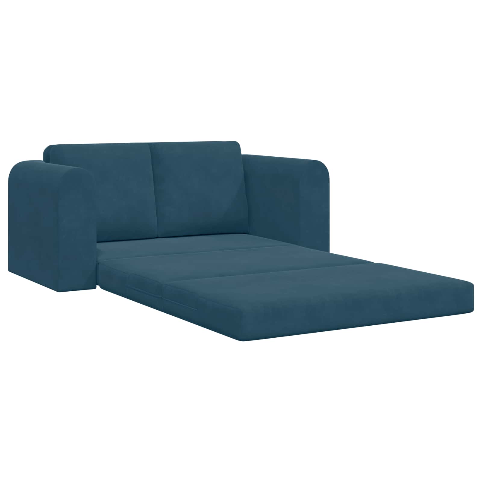 Canapé-Lit Bleu 148 x 71 x 83 cm Velours