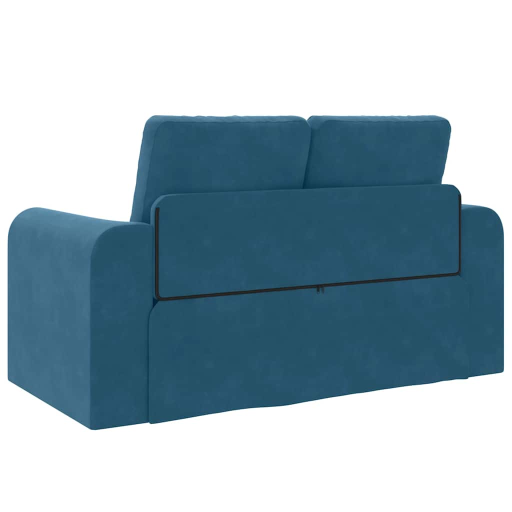 Canapé-Lit 60cm Bleu Velours - XIOS