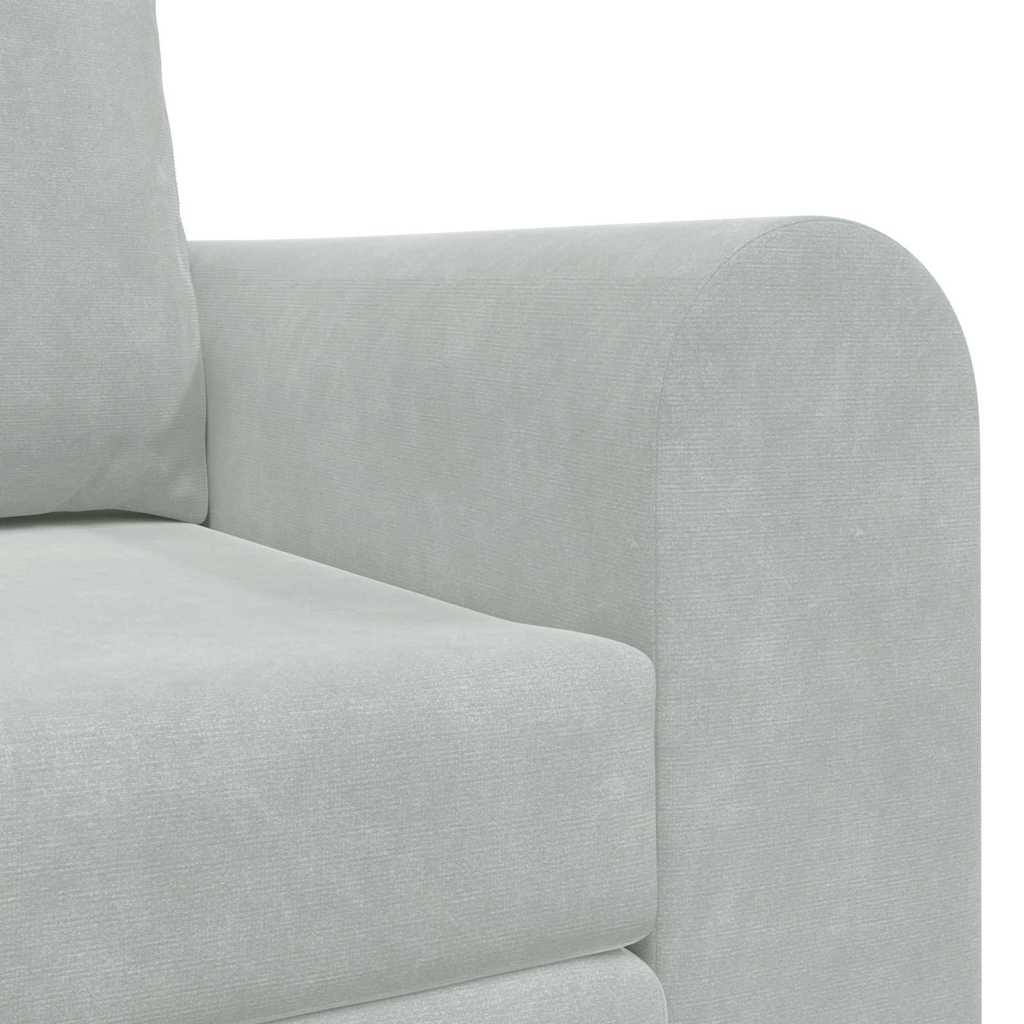 Canapé-Lit 60cm Gris clair Velours - XIOS