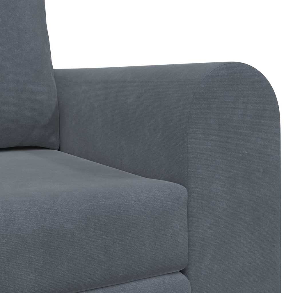 Canapé-Lit 60cm Gris foncé Velours - XIOS