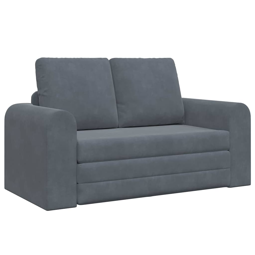 Canapé-Lit 60cm Gris foncé Velours - XIOS