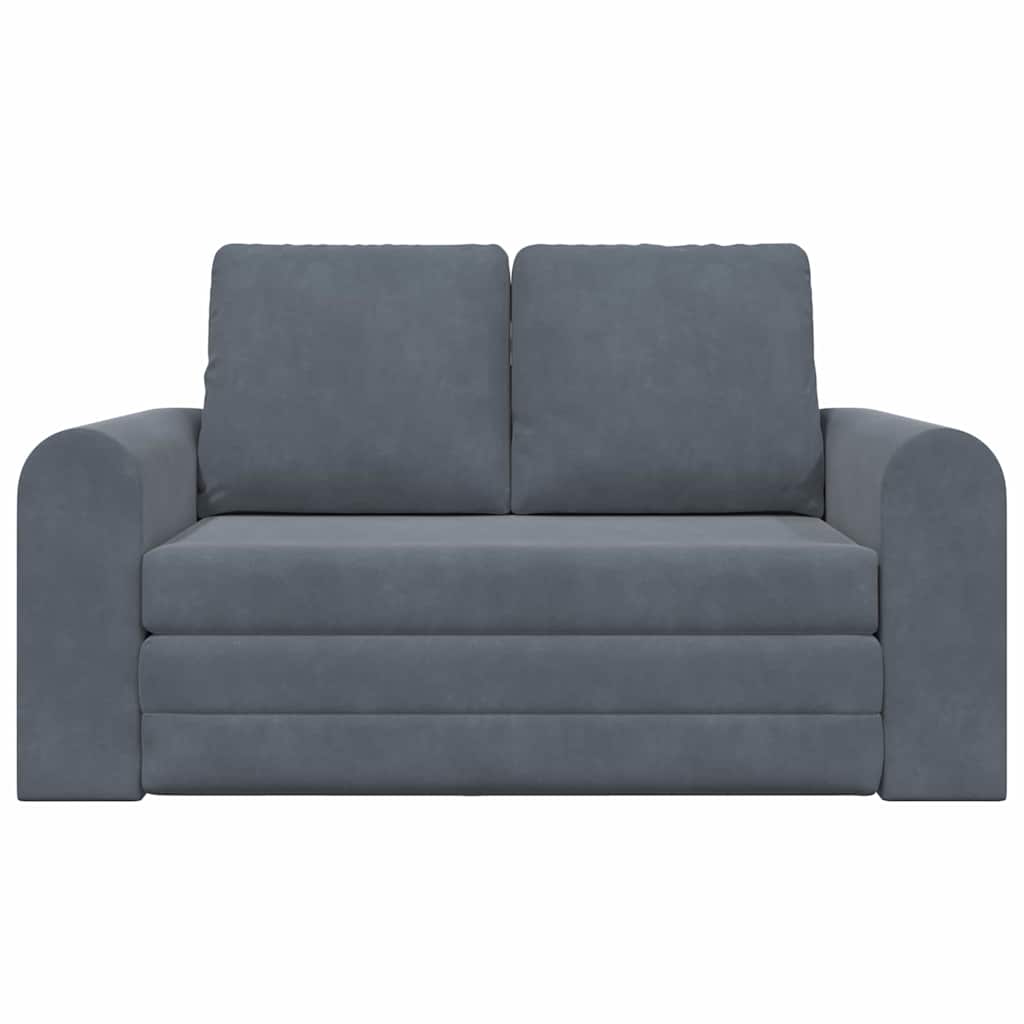 Canapé-Lit 60cm Gris foncé Velours - XIOS