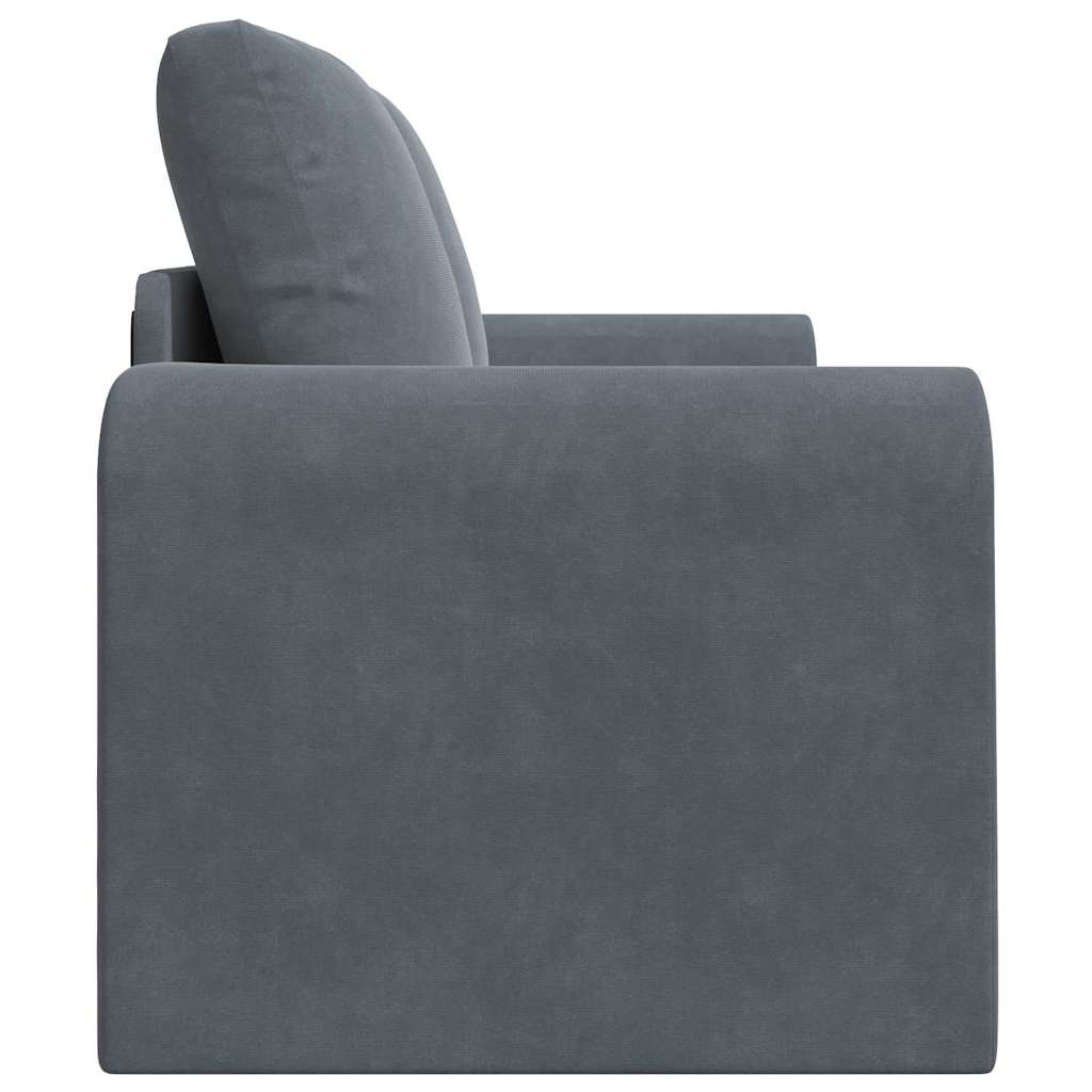 Canapé-Lit 60cm Gris foncé Velours - XIOS