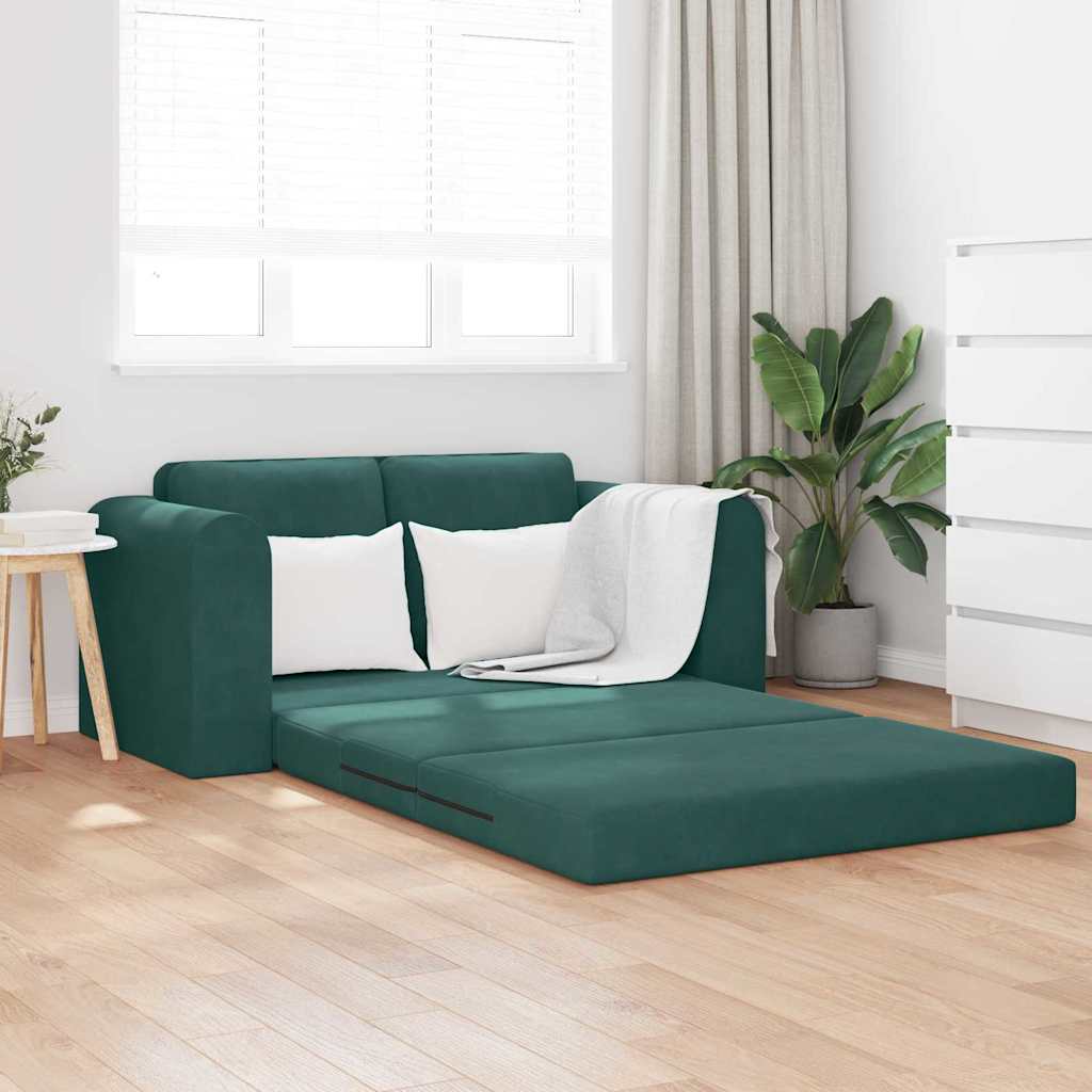 Canapé-Lit 60cm Vert foncé Velours - XIOS