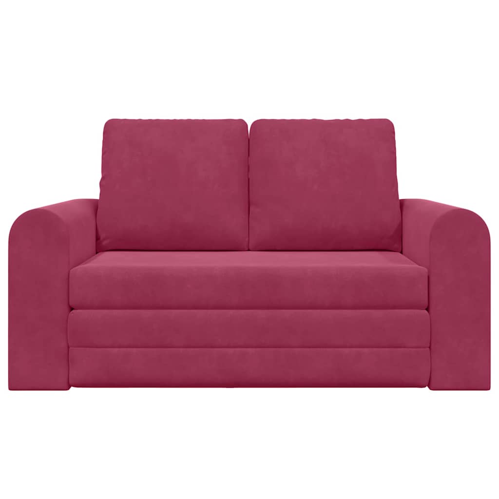 Canapé-Lit 60cm Bordeaux Velours - XIOS