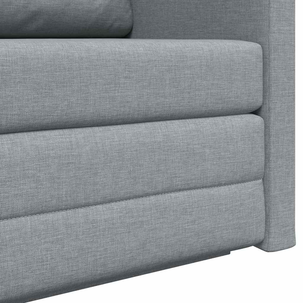 Canapé-Lit 110cm Gris clair tissu - XIOS