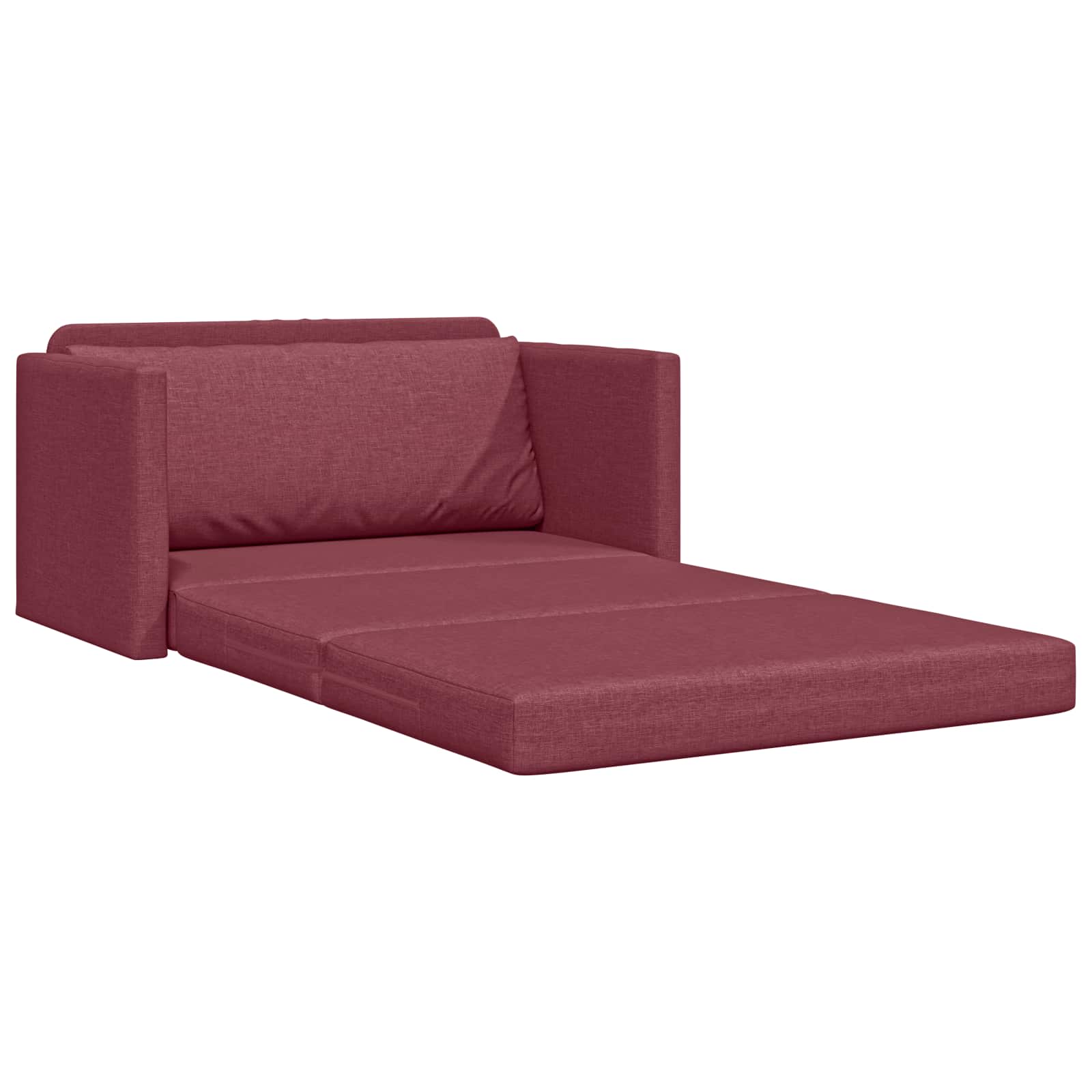 Canapé-Lit Bordeaux 124 x 71 x 78 cm tissu