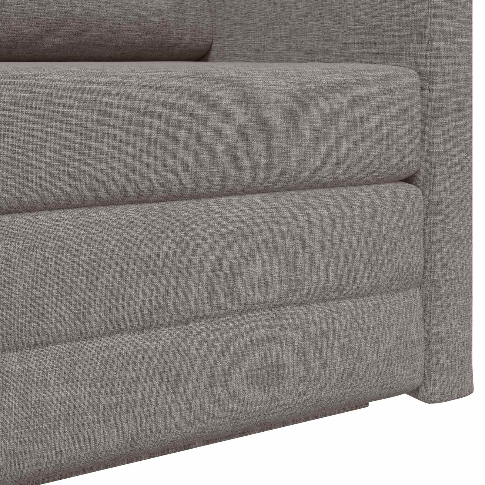 Canapé-Lit Taupe 124 x 71 x 78 cm tissu