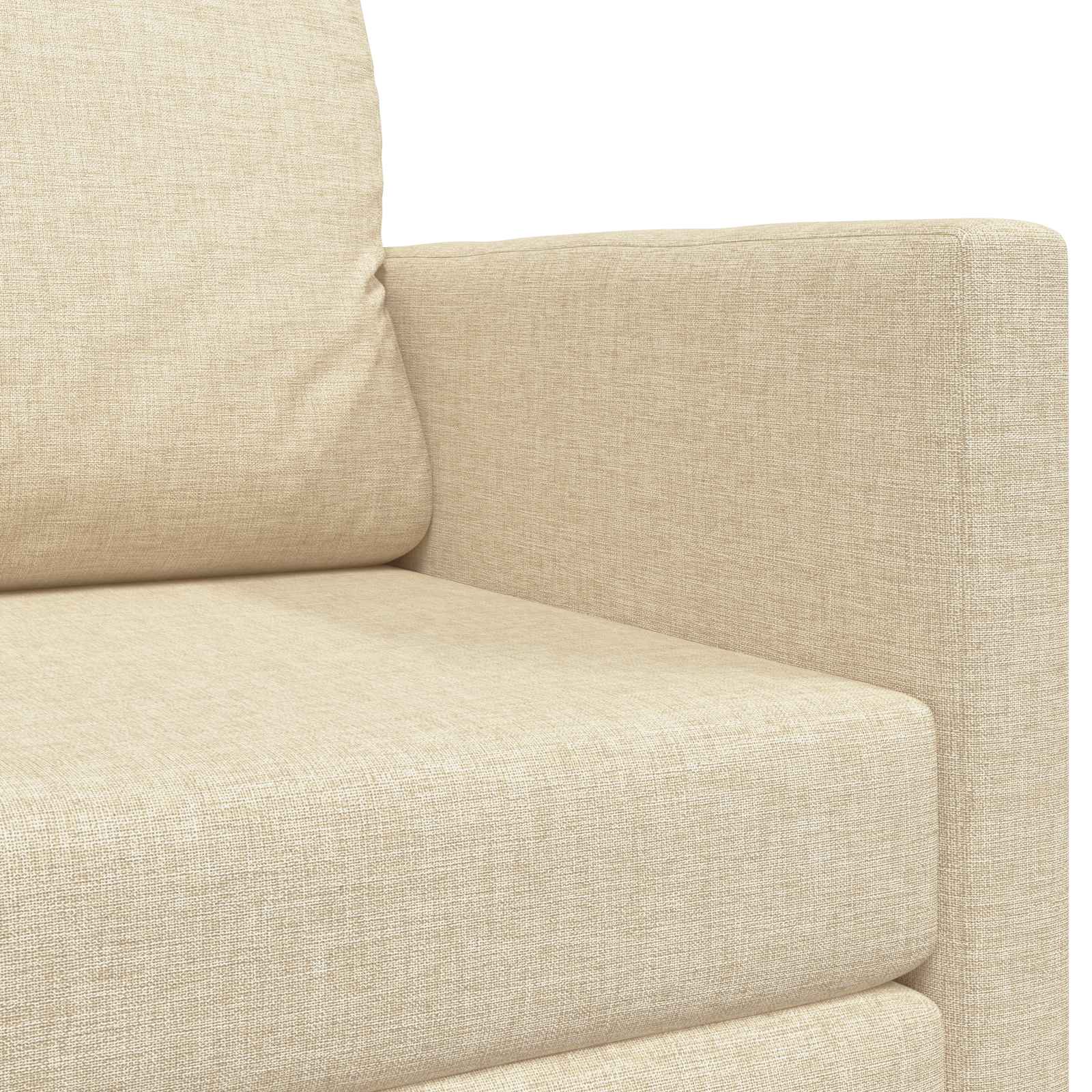 Canapé-Lit Crème 124 x 71 x 78 cm tissu