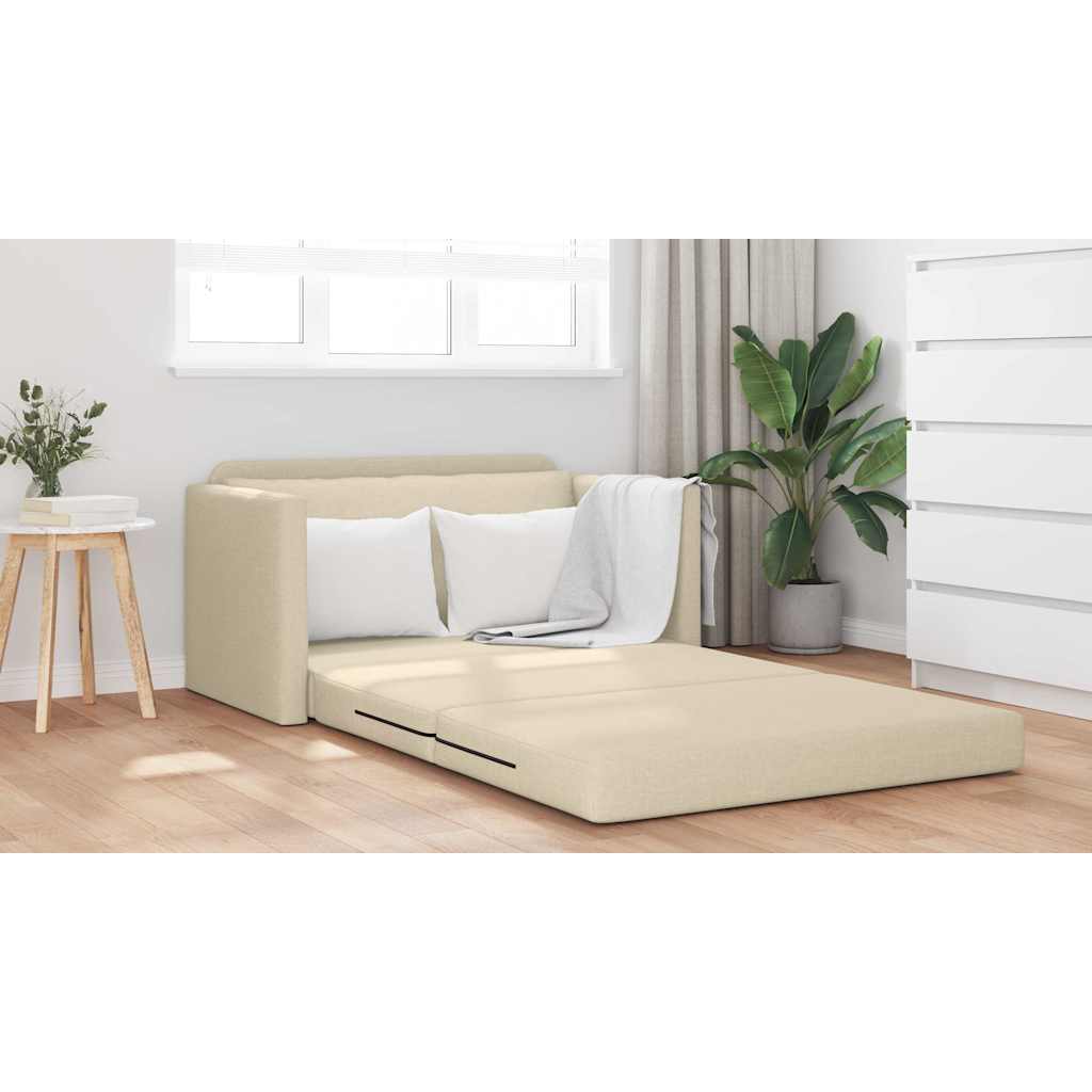 Canapé-Lit 110cm Crème tissu - XIOS