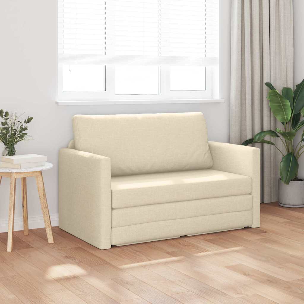 Canapé-Lit 110cm Crème tissu - XIOS