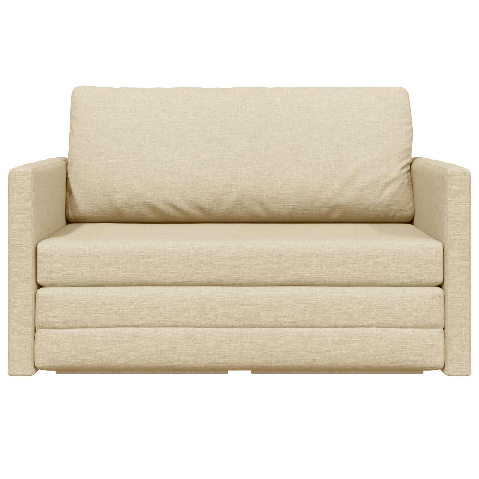 Canapé-Lit Crème 124 x 71 x 78 cm tissu