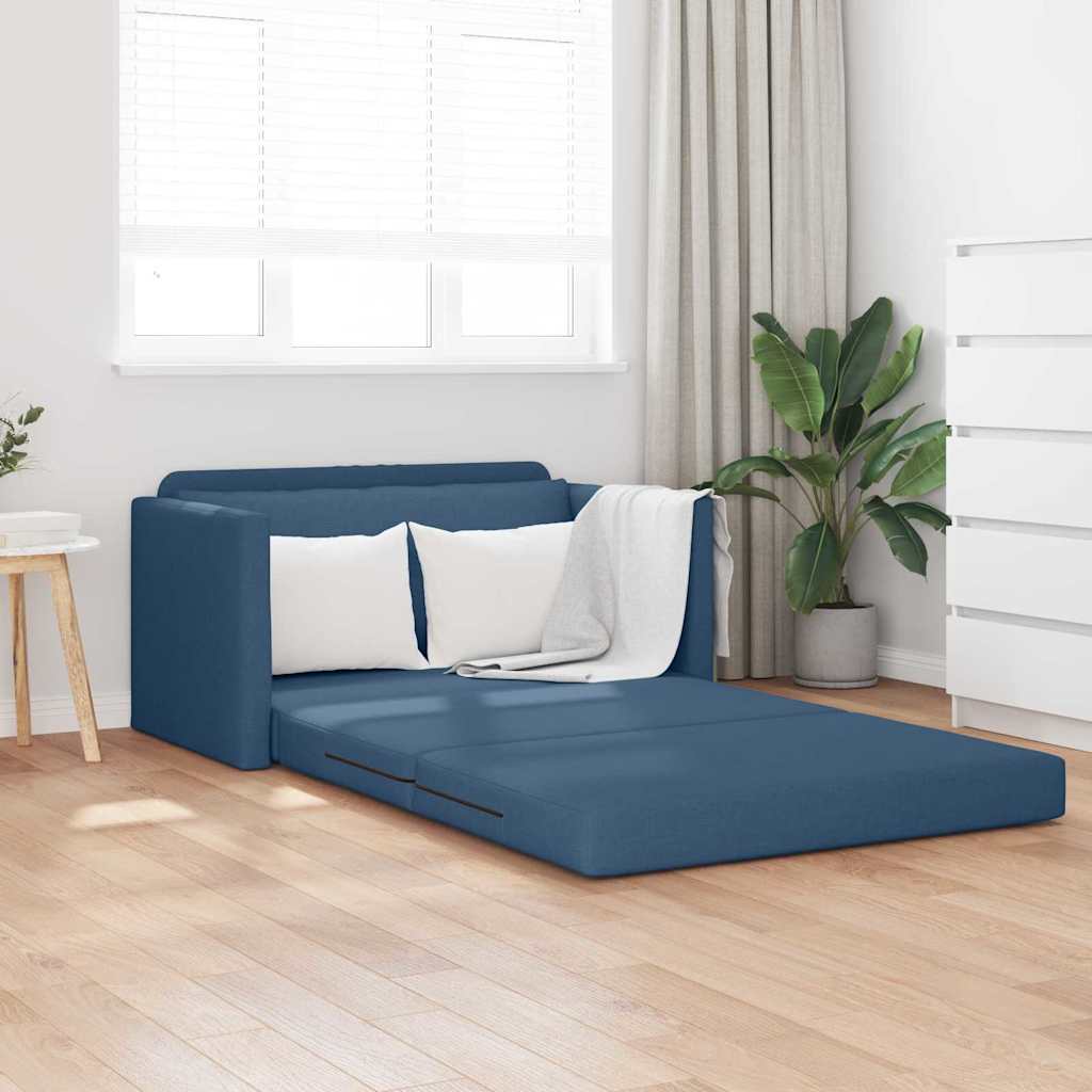 Canapé-Lit 110cm Bleu tissu - XIOS