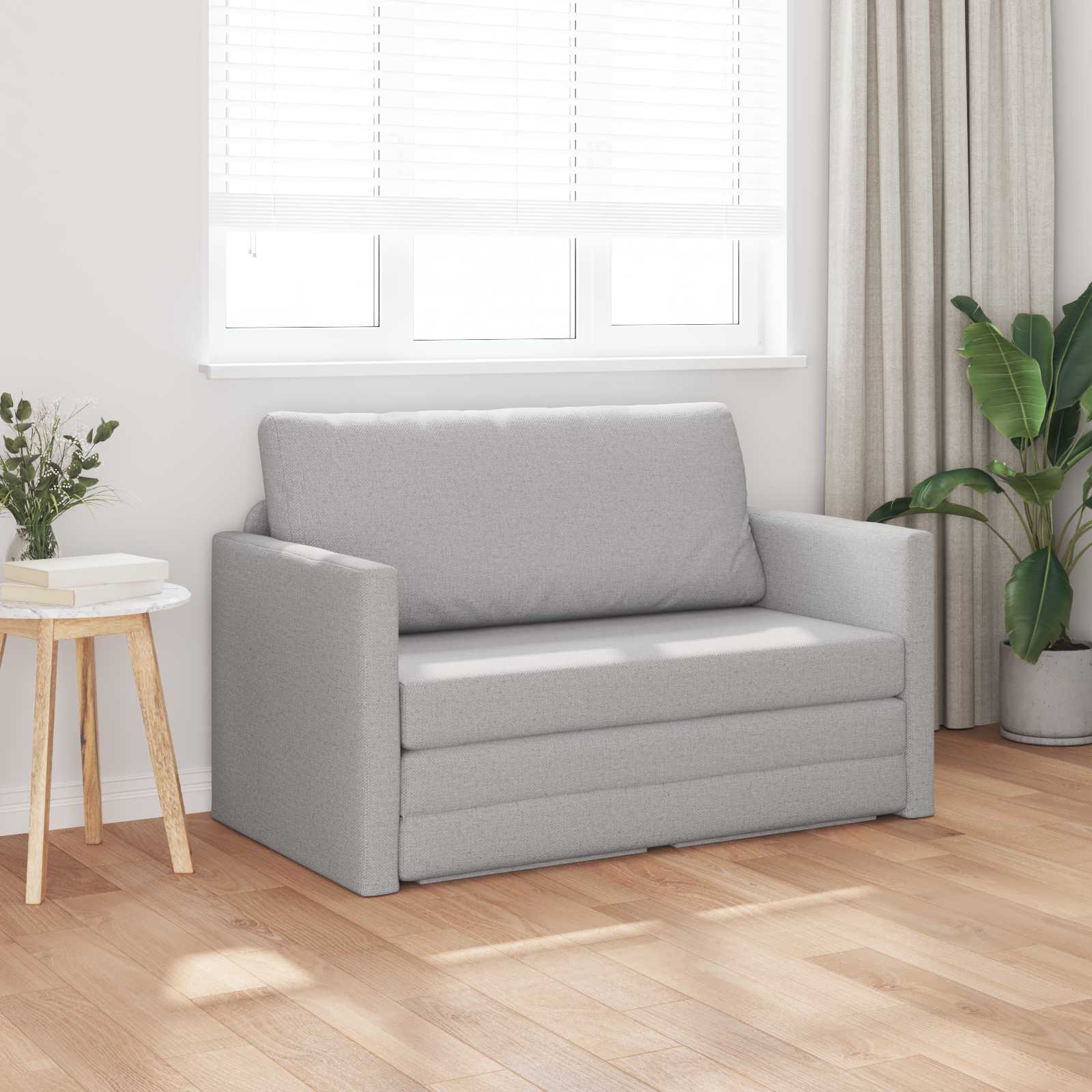 Canapé-Lit 110cm Gris nuage tissu - XIOS