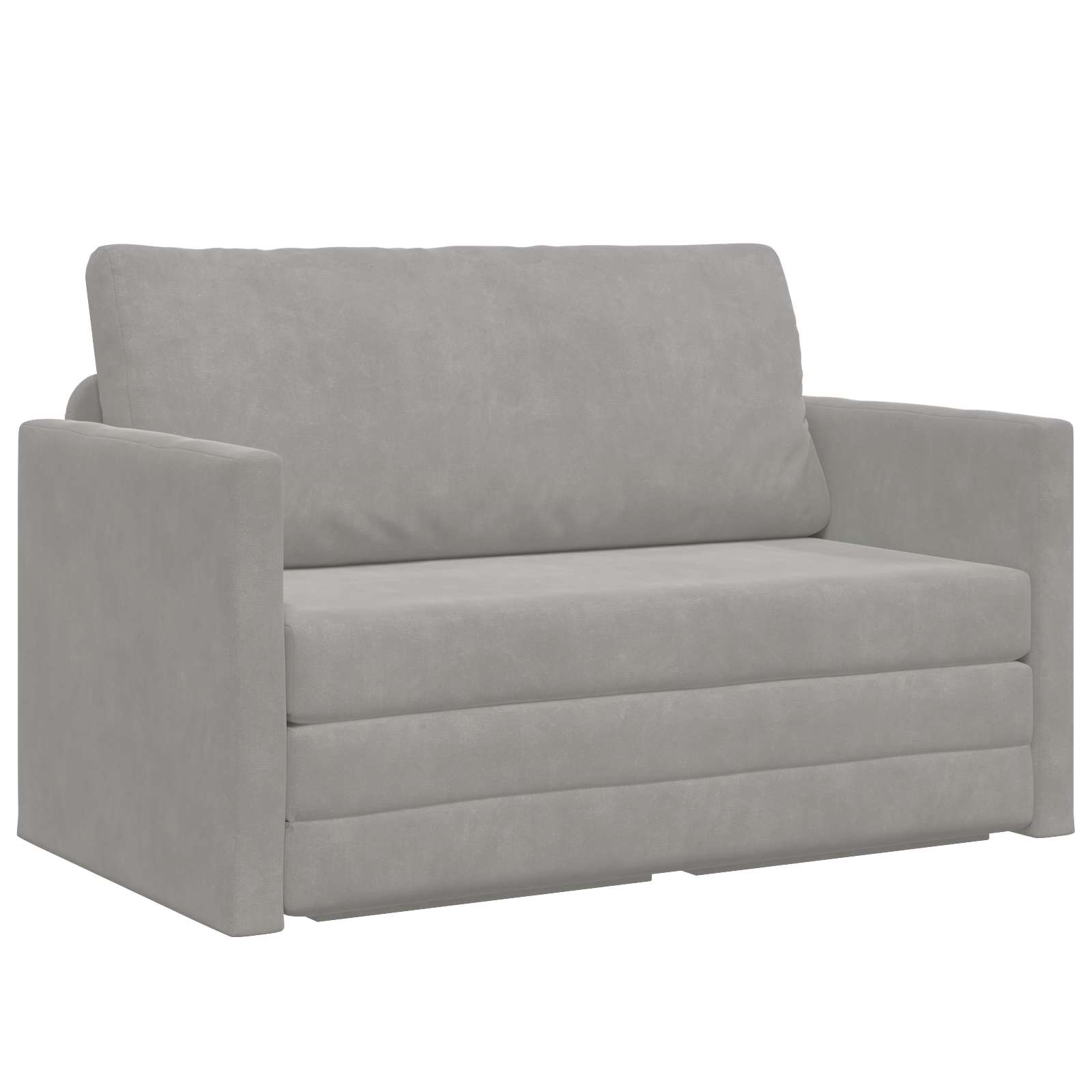 Canapé-Lit Gris clair 124 x 71 x 78 cm Velours