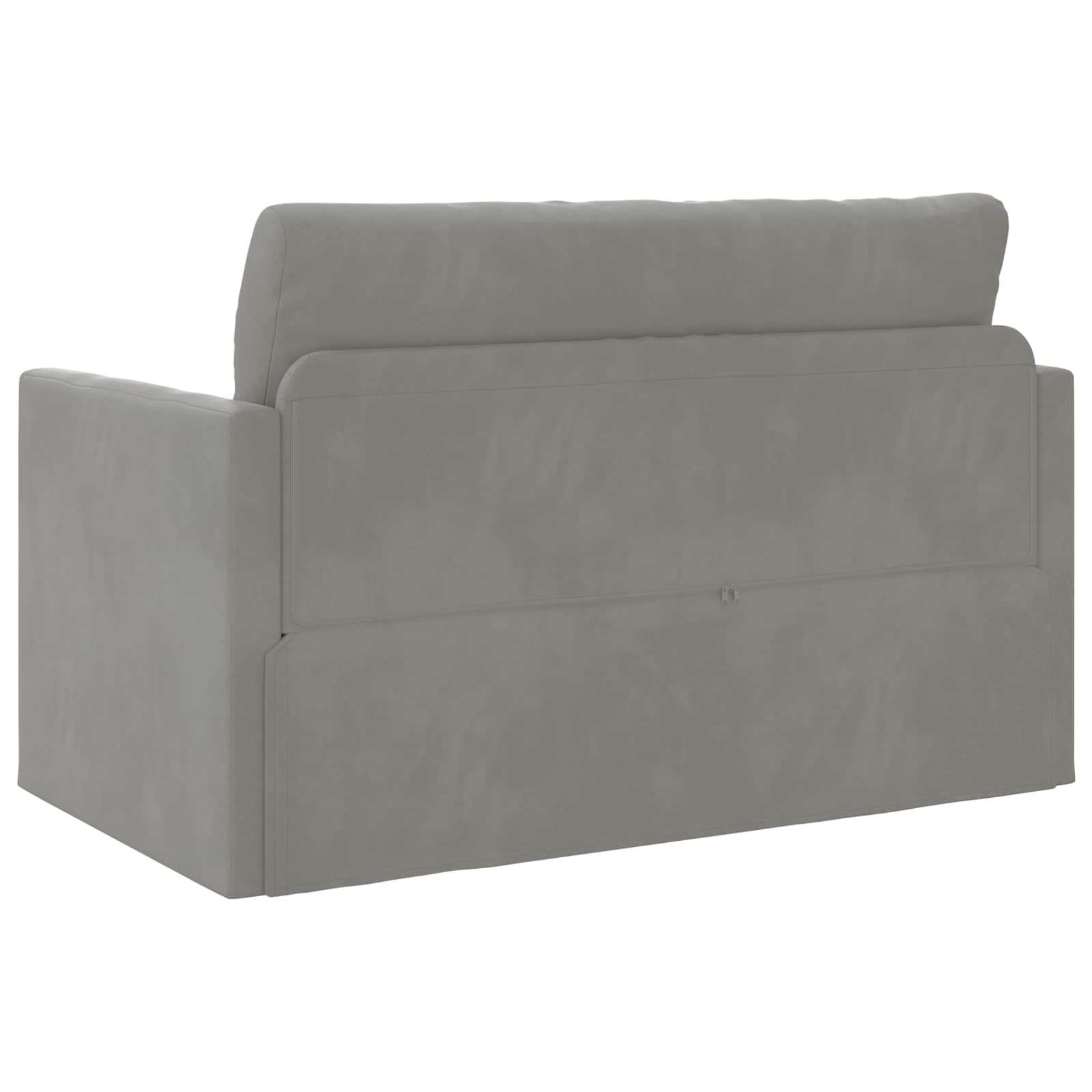Canapé-Lit Gris clair 124 x 71 x 78 cm Velours