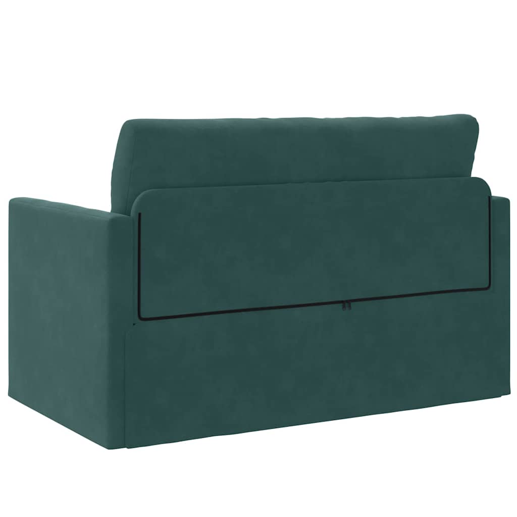 Canapé-Lit 110cm Vert foncé Velours - XIOS
