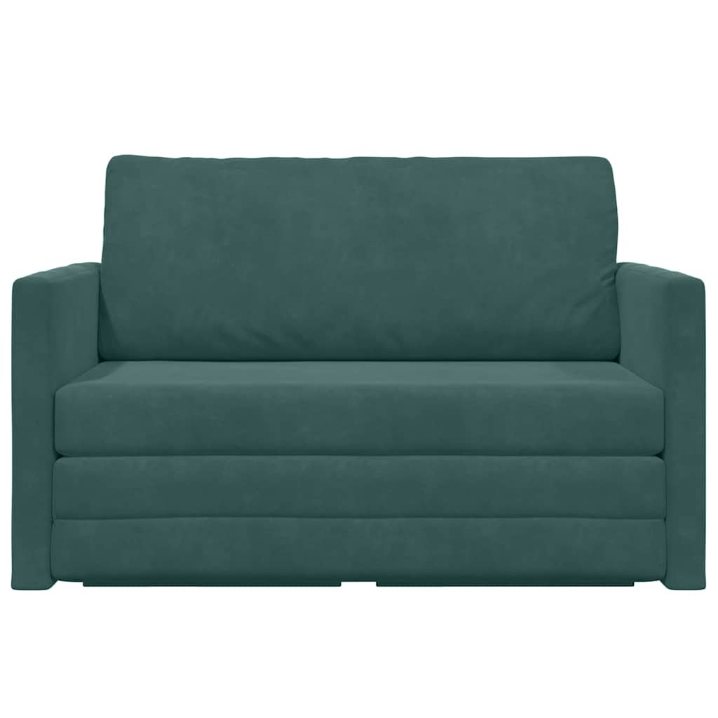 Canapé-Lit 110cm Vert foncé Velours - XIOS