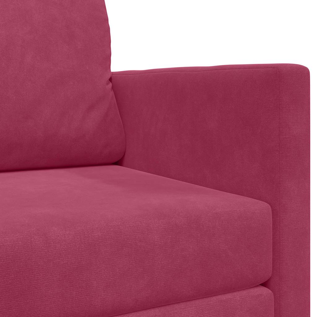 Canapé-Lit 110cm Bordeaux Velours - XIOS