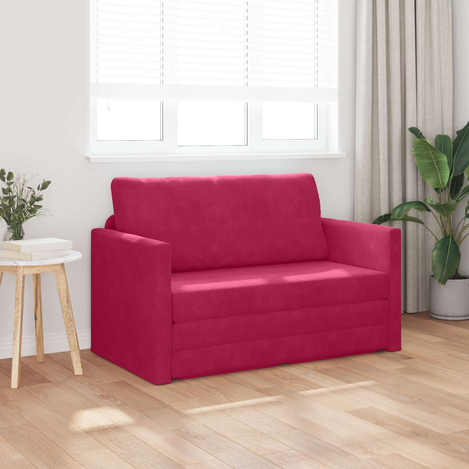 Canapé-Lit Bordeaux 124 x 71 x 78 cm Velours