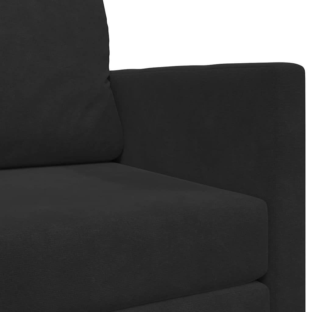 Canapé-Lit 110cm Noir Velours - XIOS