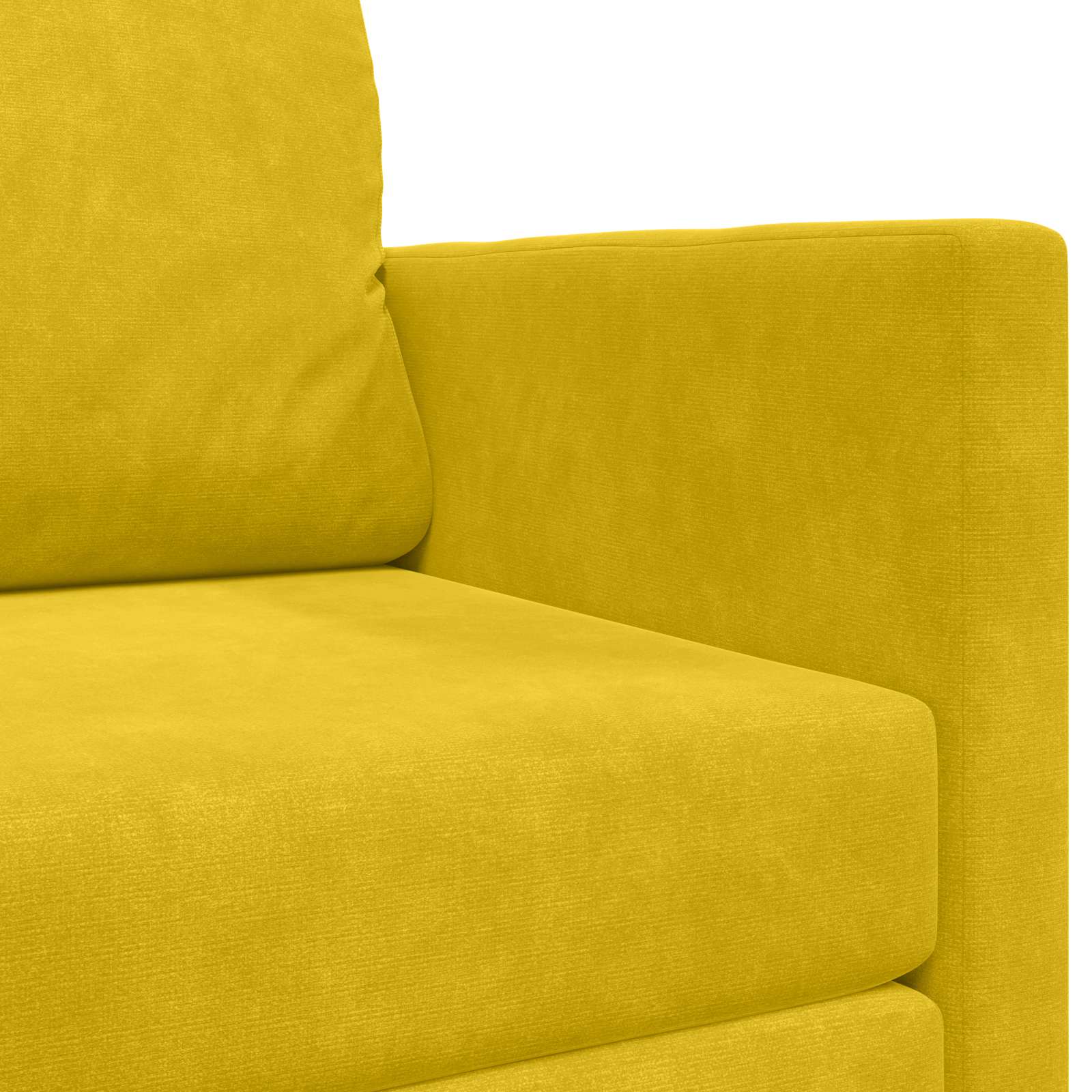 Canapé-Lit Jaune tournesol 124 x 71 x 78 cm Velours
