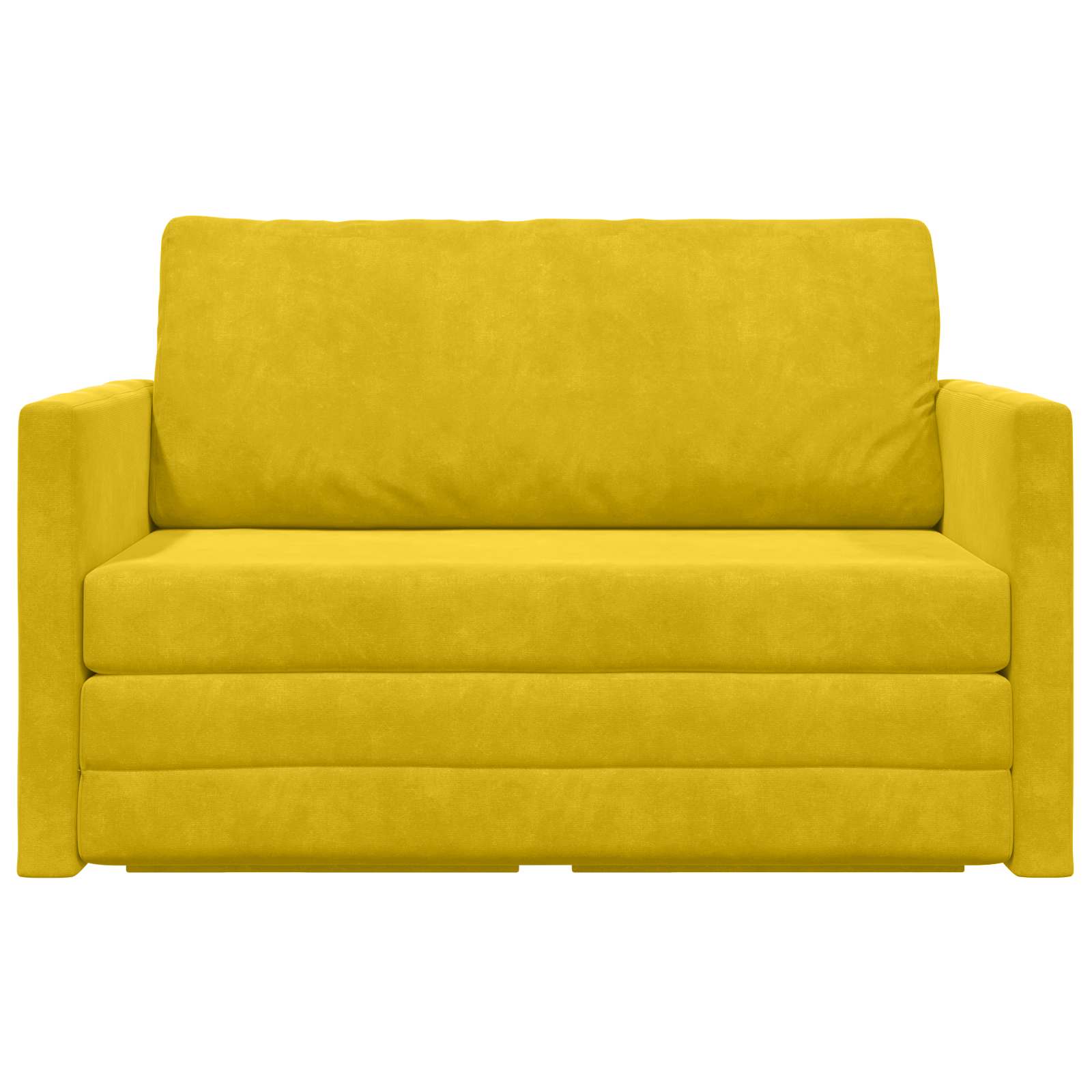 Canapé-Lit Jaune tournesol 124 x 71 x 78 cm Velours