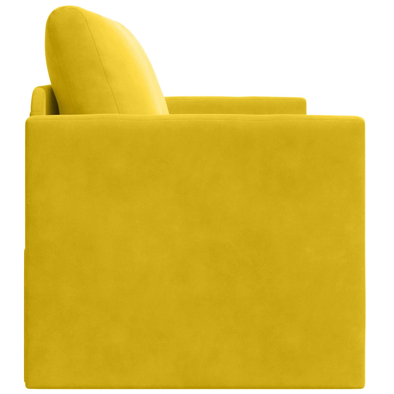 Canapé-Lit Jaune tournesol 124 x 71 x 78 cm Velours