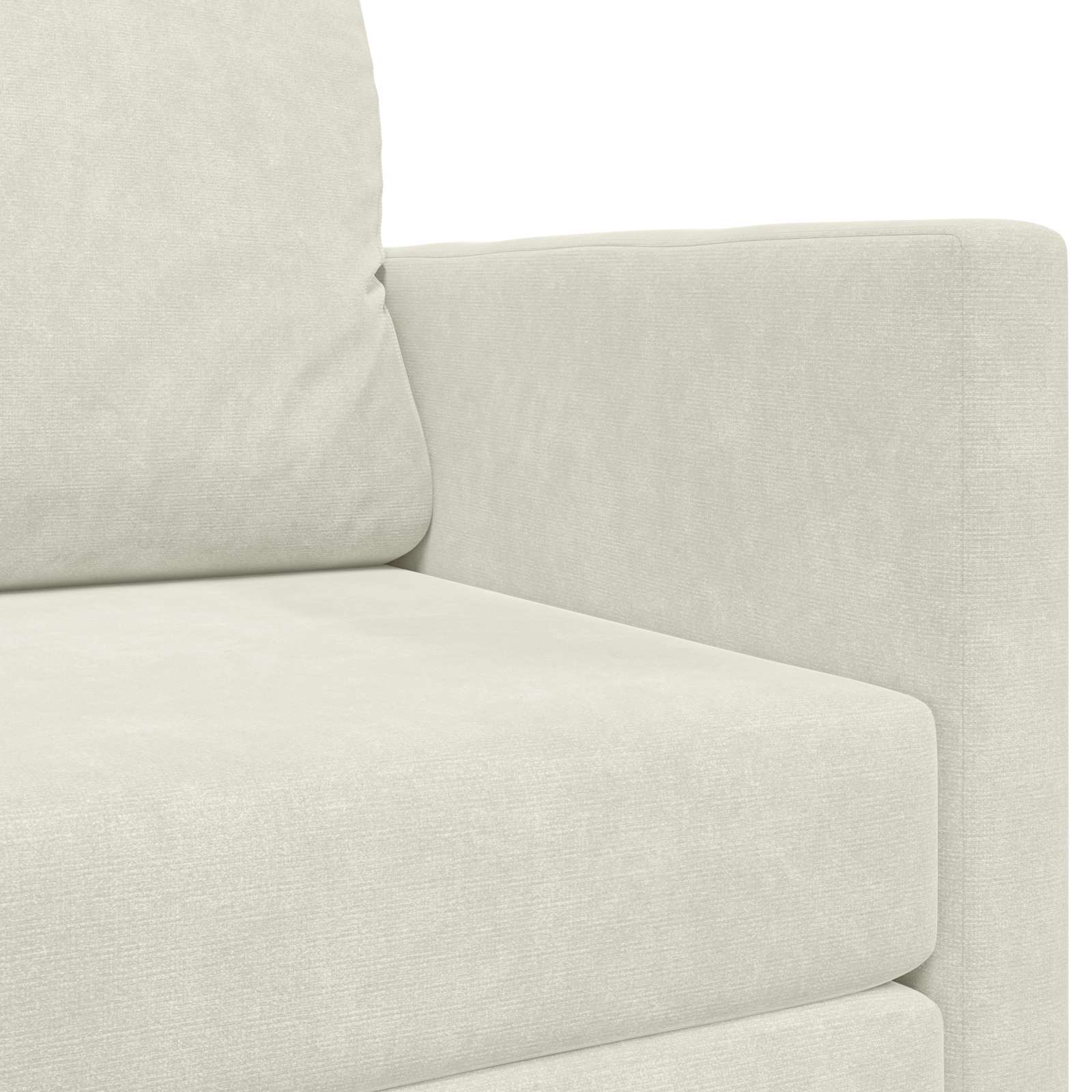 Canapé-Lit Crème 124 x 71 x 78 cm Velours