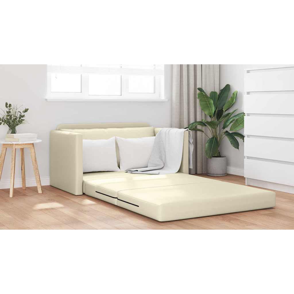Canapé-Lit 110cm Crème Simili cuir - XIOS