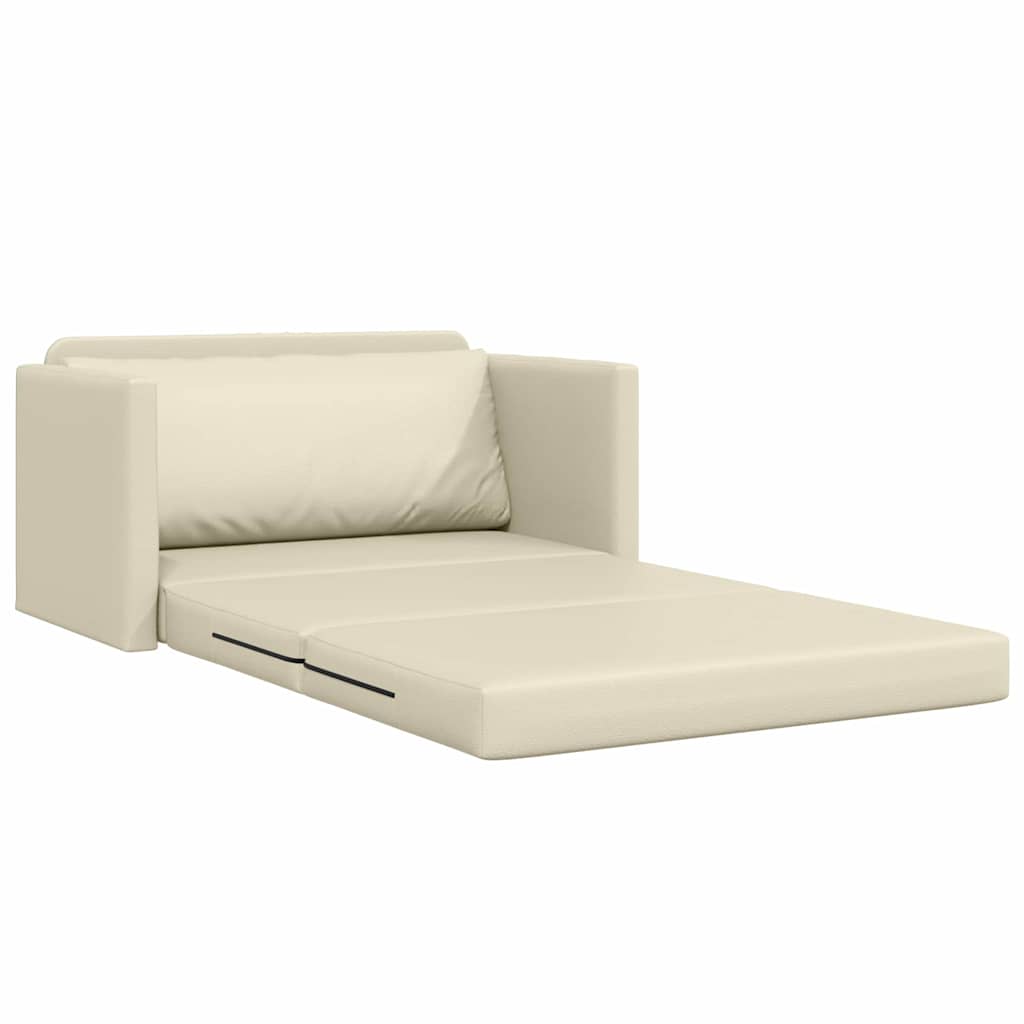 Canapé-Lit 110cm Crème Simili cuir - XIOS