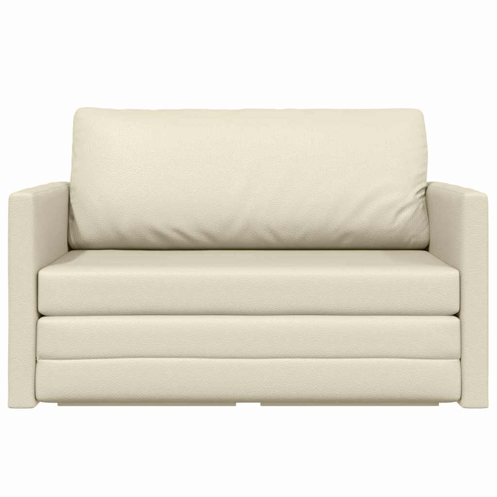 Canapé-Lit 110cm Crème Simili cuir - XIOS