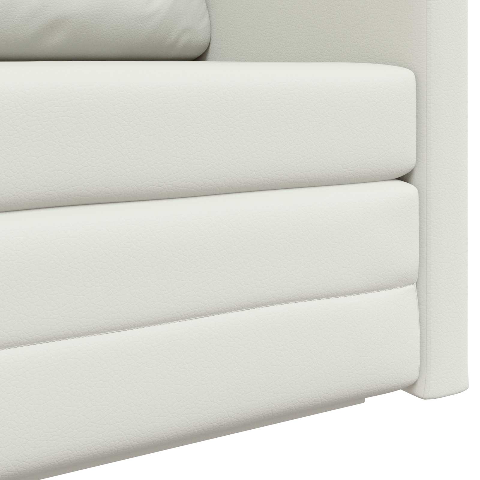 Canapé-Lit Blanc 124 x 71 x 78 cm Simili cuir