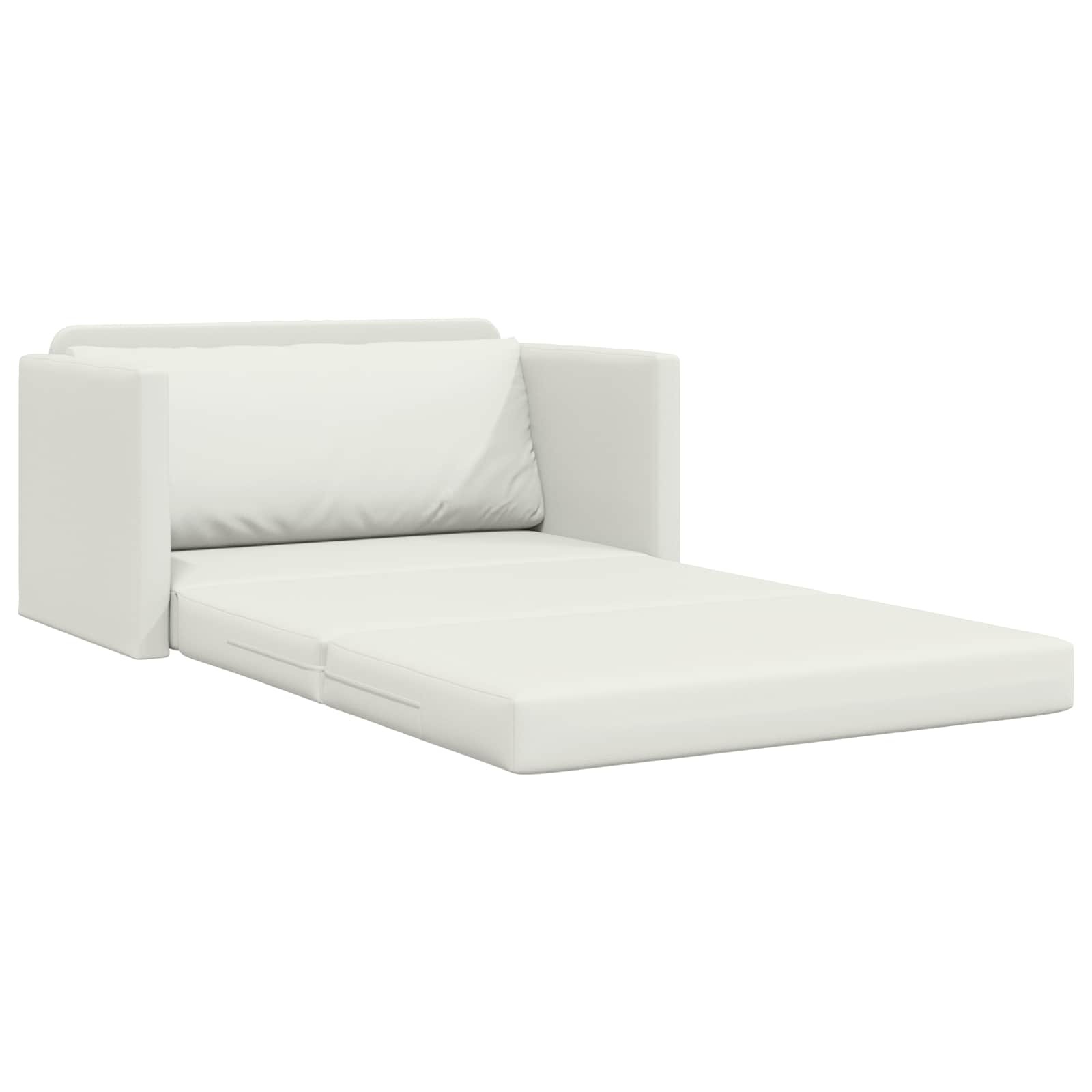 Canapé-Lit Blanc 124 x 71 x 78 cm Simili cuir