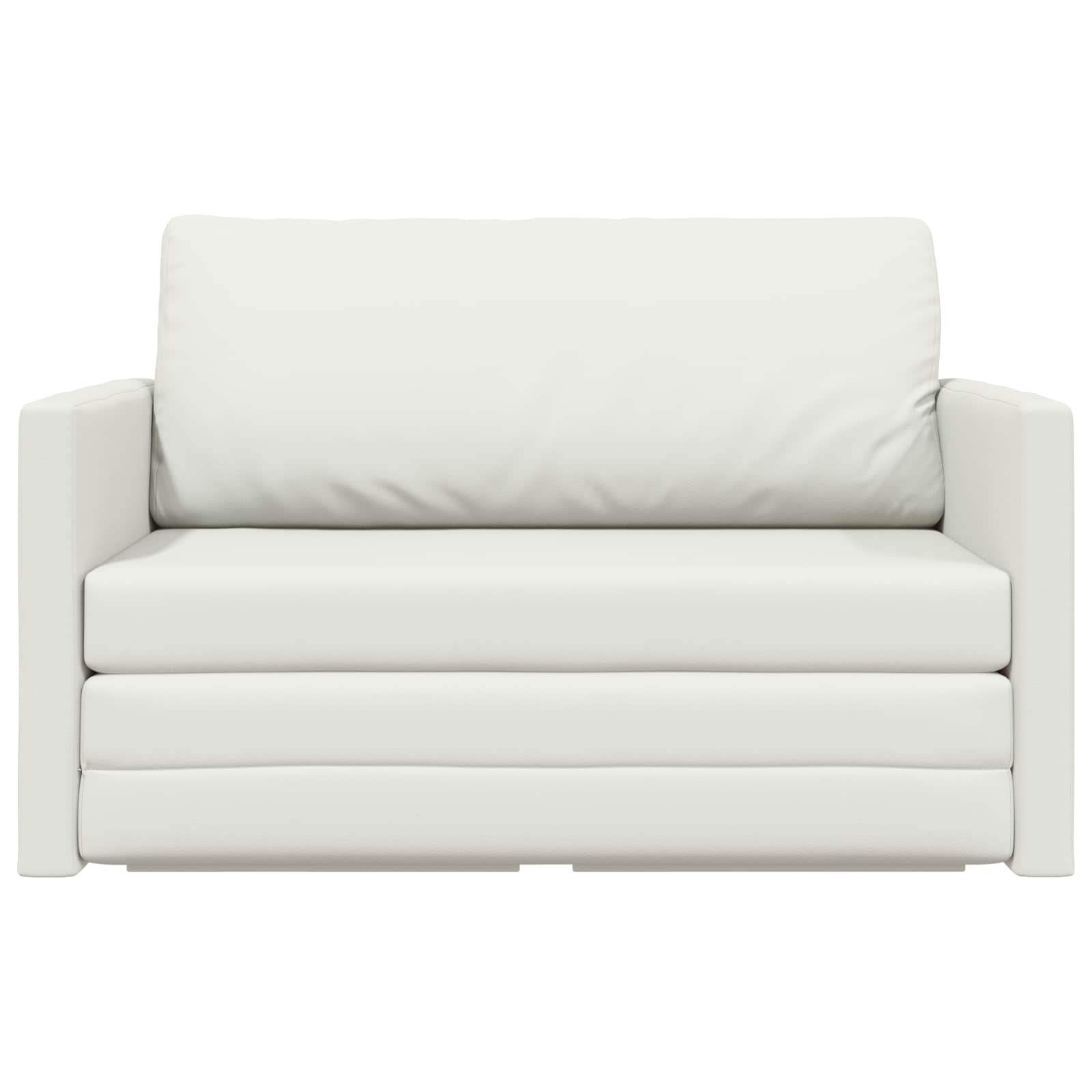 Canapé-Lit Blanc 124 x 71 x 78 cm Simili cuir