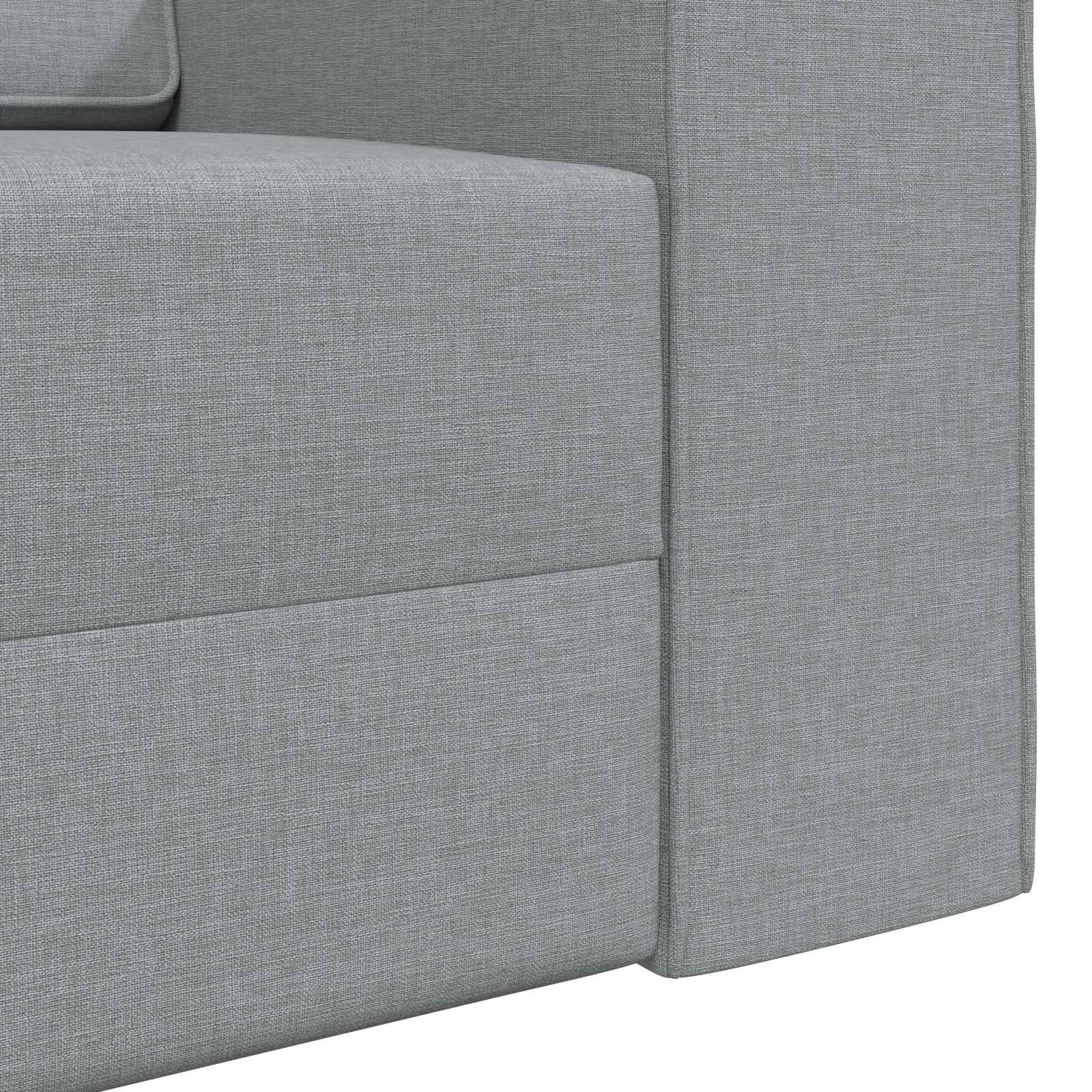 Canapé-Lit Gris clair 245 x 78 x 77 cm tissu - XIOS